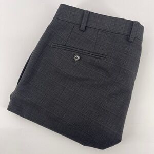 Lauren Ralph‎ Lauren Dress Pants Gray Plaid Stretch 36x32